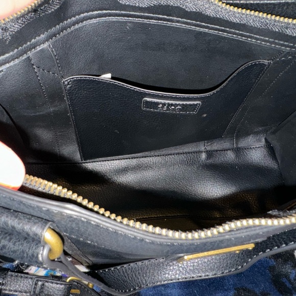 Frye and Co Black bonded satchel NWT - Picture 2 of 7